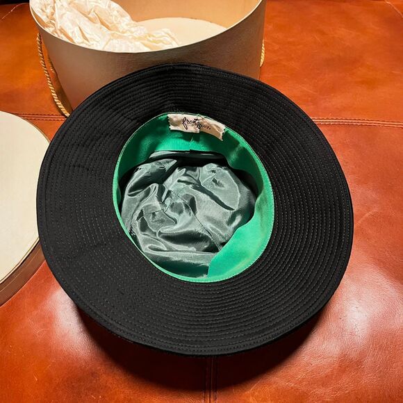 Vintage Frost Bros Black Velvet Cloche Hat San Antonio w/ Hat Box main image 7